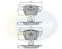 - Тормозные колодки для дисков COMLINE CBP01280 (фото 1)