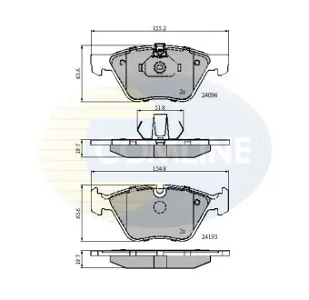 - Тормозные колодки для дисков COMLINE CBP01300