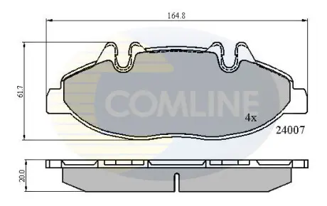 - Тормозные колодки для дисков COMLINE CBP01305