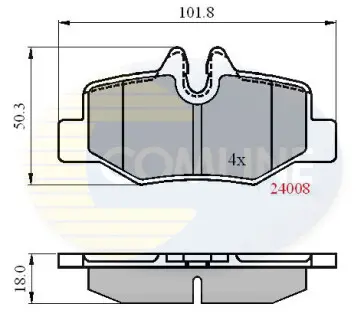 - Тормозные колодки для дисков COMLINE CBP01306