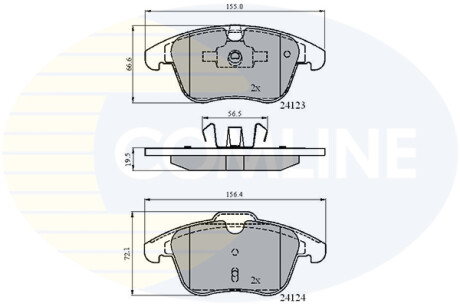 - Тормозные колодки для дисков COMLINE CBP01591