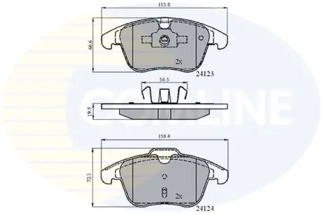 - Тормозные колодки для дисков COMLINE CBP01591