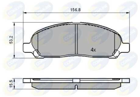 - Тормозные колодки для дисков COMLINE CBP01606