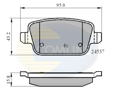 - Тормозные колодки для дисков COMLINE CBP01610