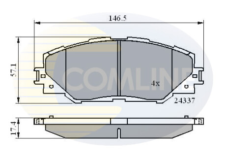 - Тормозные колодки для дисков COMLINE CBP01625