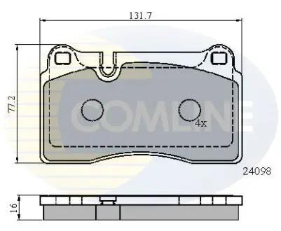 - Тормозные колодки для дисков COMLINE CBP01626