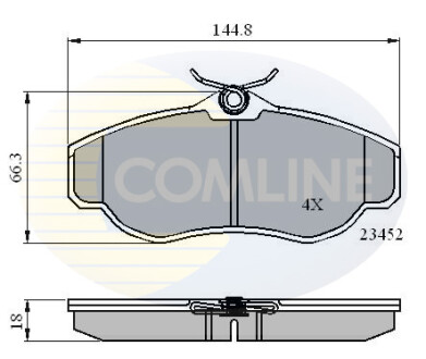 - Тормозные колодки для дисков COMLINE CBP0162