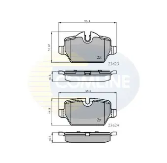 - Тормозные колодки для дисков COMLINE CBP01710