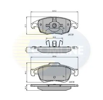 - Тормозные колодки для дисков COMLINE CBP01719