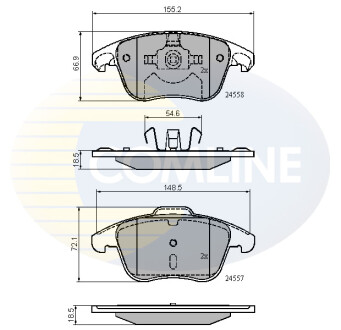 - Тормозные колодки для дисков COMLINE CBP01720