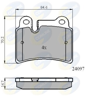 - Тормозные колодки для дисков COMLINE CBP01728