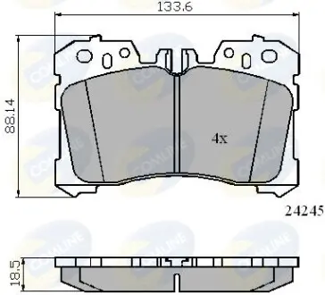 - Тормозные колодки для дисков COMLINE CBP01733