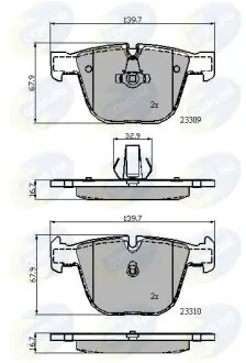 - Тормозные колодки для дисков COMLINE CBP01794