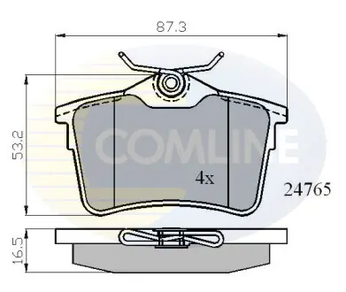 - Тормозные колодки для дисков COMLINE CBP01797