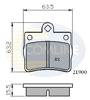 - Тормозные колодки для дисков COMLINE CBP0220