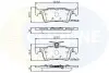 - Тормозные колодки для дисков COMLINE CBP02233 (фото 1)