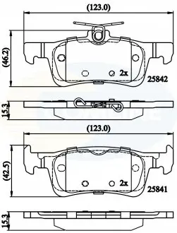 - Тормозные колодки для дисков COMLINE CBP02335