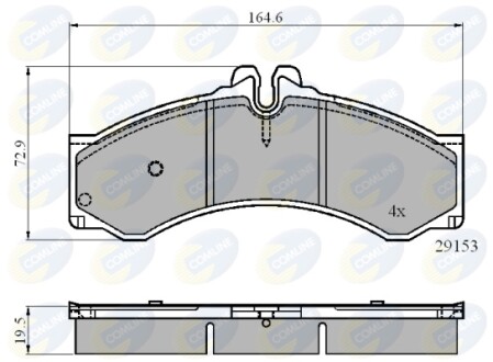 - Тормозные колодки для дисков COMLINE CBP0271