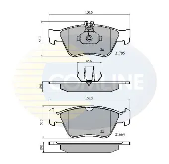 - Тормозные колодки для дисков COMLINE CBP0274