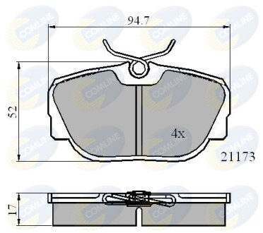 - Гальмівні колодки до дисків COMLINE CBP0361