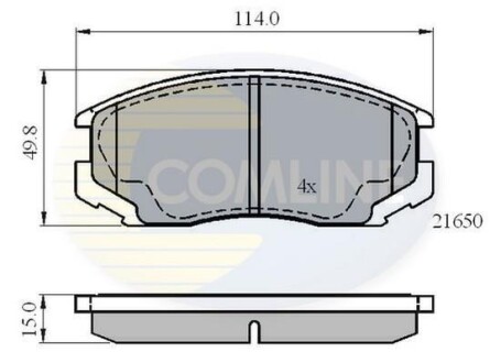 - Тормозные колодки для дисков COMLINE CBP0415