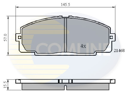 - Тормозные колодки для дисков COMLINE CBP0459