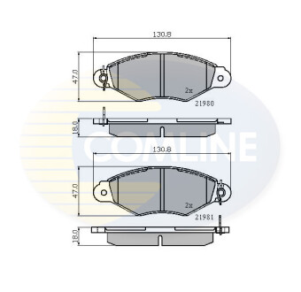 - Тормозные колодки для дисков COMLINE CBP0485