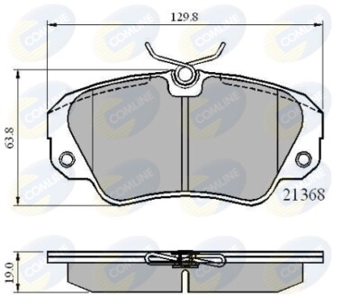 - Гальмівні колодки для дисків COMLINE CBP0493