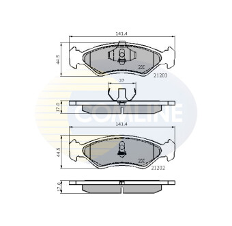 - Тормозные колодки для дисков COMLINE CBP0502