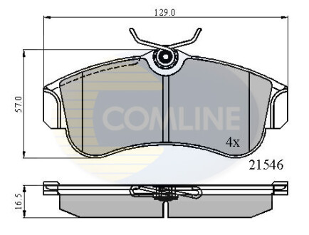 - Тормозные колодки для дисков COMLINE CBP0566