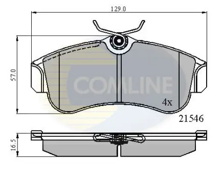 - Гальмівні колодки до дисків COMLINE CBP0566