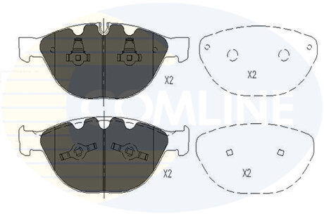 - Тормозные колодки для дисков COMLINE CBP06000