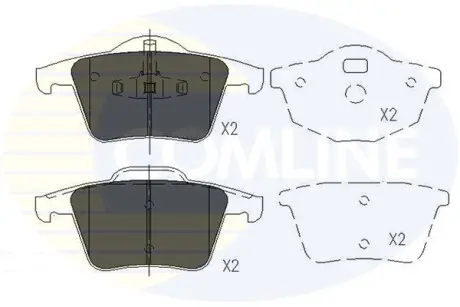 - Тормозные колодки для дисков COMLINE CBP06027