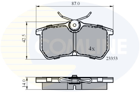 - Тормозные колодки для дисков COMLINE CBP0705