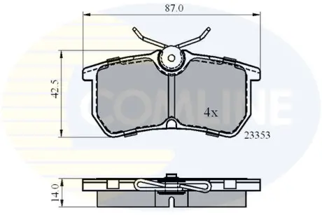 - Тормозные колодки для дисков COMLINE CBP0705