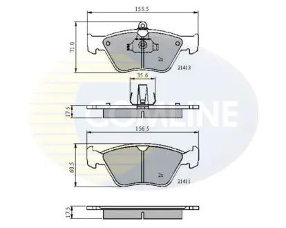 - Тормозные колодки для дисков COMLINE CBP0738
