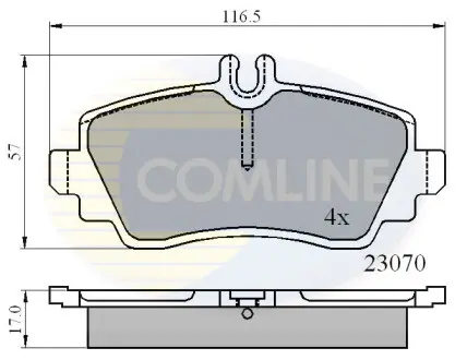 - Тормозные колодки для дисков COMLINE CBP0748