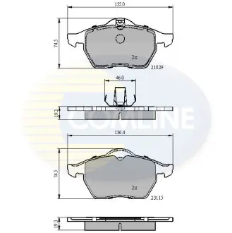 - Тормозные колодки для дисков COMLINE CBP0749