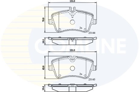 - Гальмівні колодки до дисків COMLINE CBP0854
