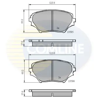 - Тормозные колодки для дисков COMLINE CBP0944