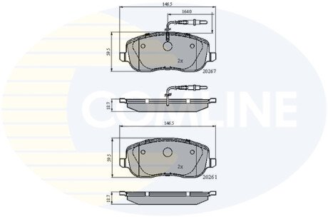 - Гальмівні колодки до дисків COMLINE CBP11158 (фото 1)