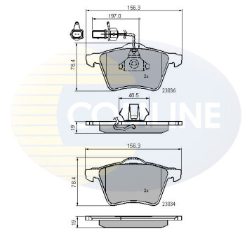 - Тормозные колодки для дисков COMLINE CBP11168