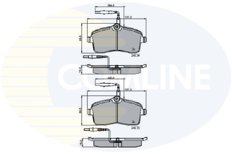 - Тормозные колодки для дисков COMLINE CBP11250