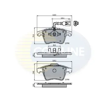 - Гальмівні колодки для дисків COMLINE CBP11311