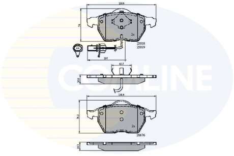 - Тормозные колодки для дисков COMLINE CBP11542