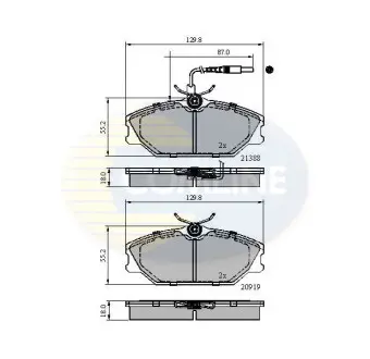- Тормозные колодки для дисков COMLINE CBP1526