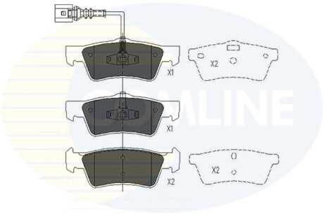 - Тормозные колодки для дисков COMLINE CBP16062