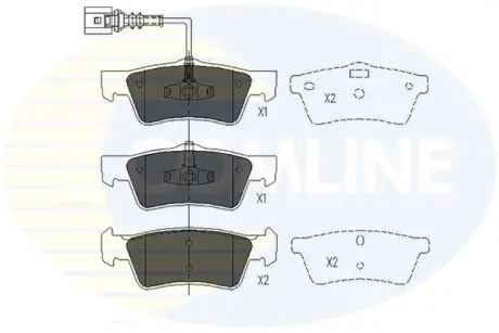 - Гальмівні колодки до дисків COMLINE CBP16062