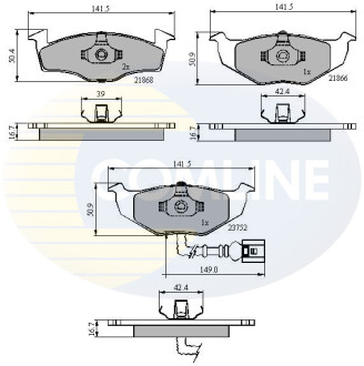 - Тормозные колодки для дисков COMLINE CBP1707