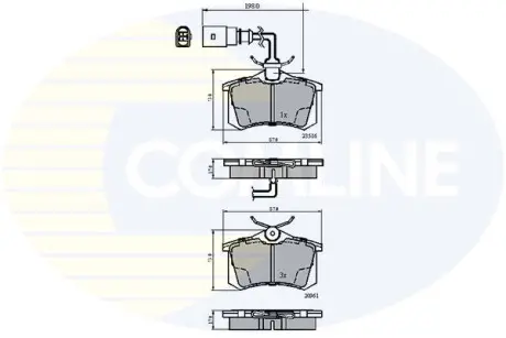 - Тормозные колодки для дисков COMLINE CBP1797